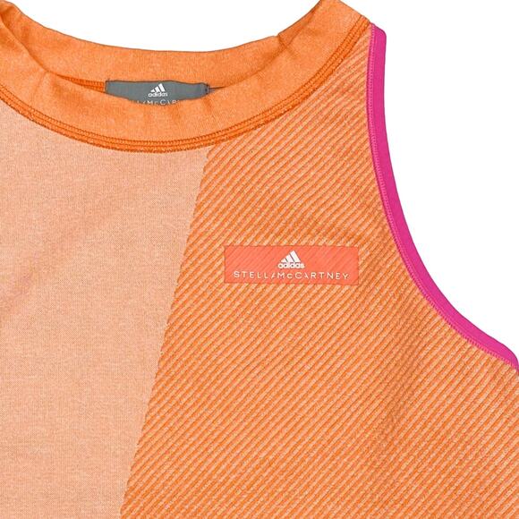STELLA MCCARTNEY X ADIDAS Barricade Tank Sz Medium Orange - Picture 4 of 6